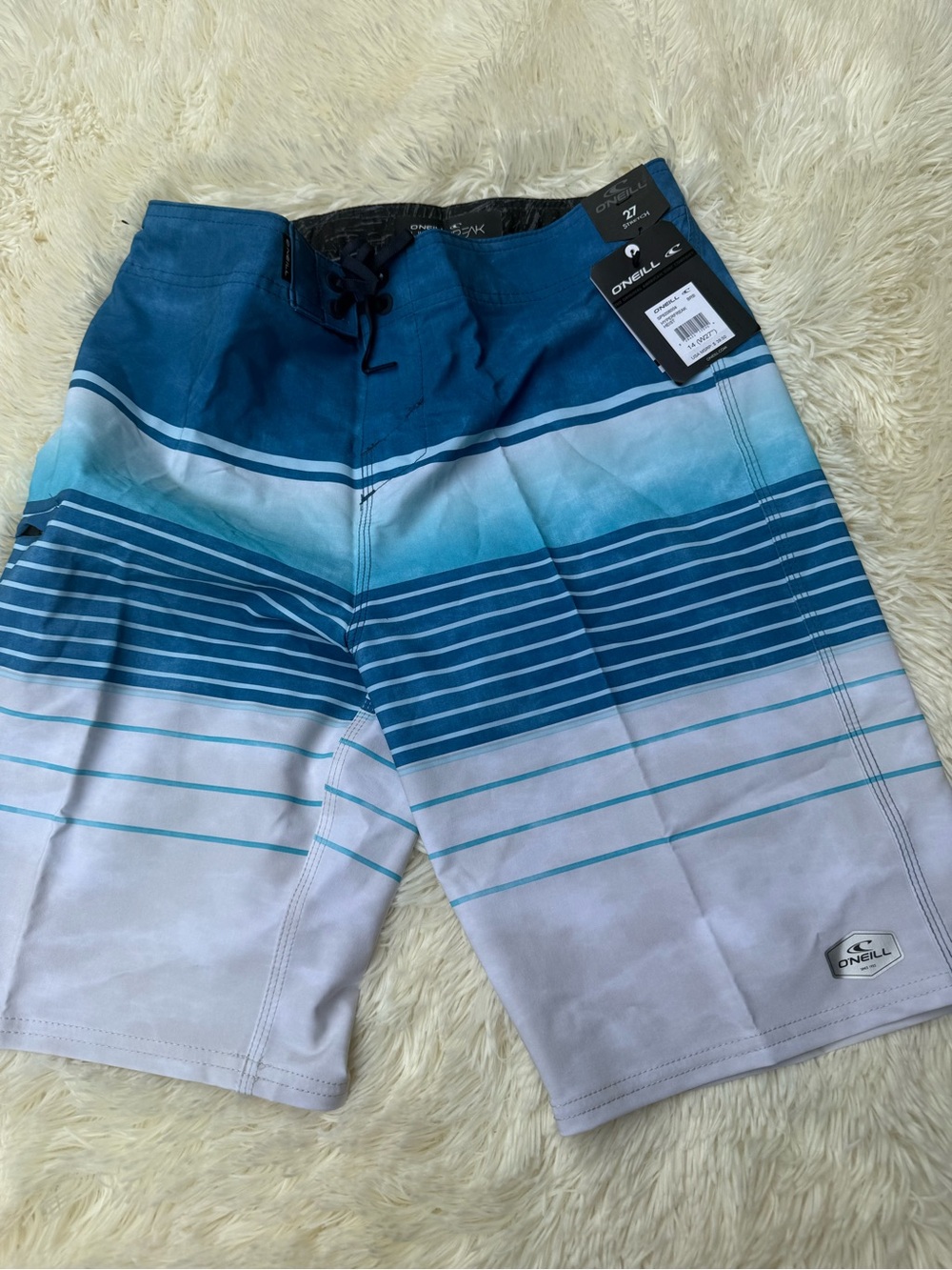 O'Neill Blue Gradient Stripe Boy’s Boardshorts
